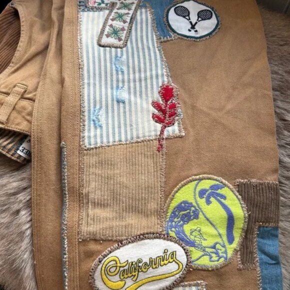 Free People We The Free Patch On You Baggy Straight Jeans Size 28 NWOT - Picture 2 of 9